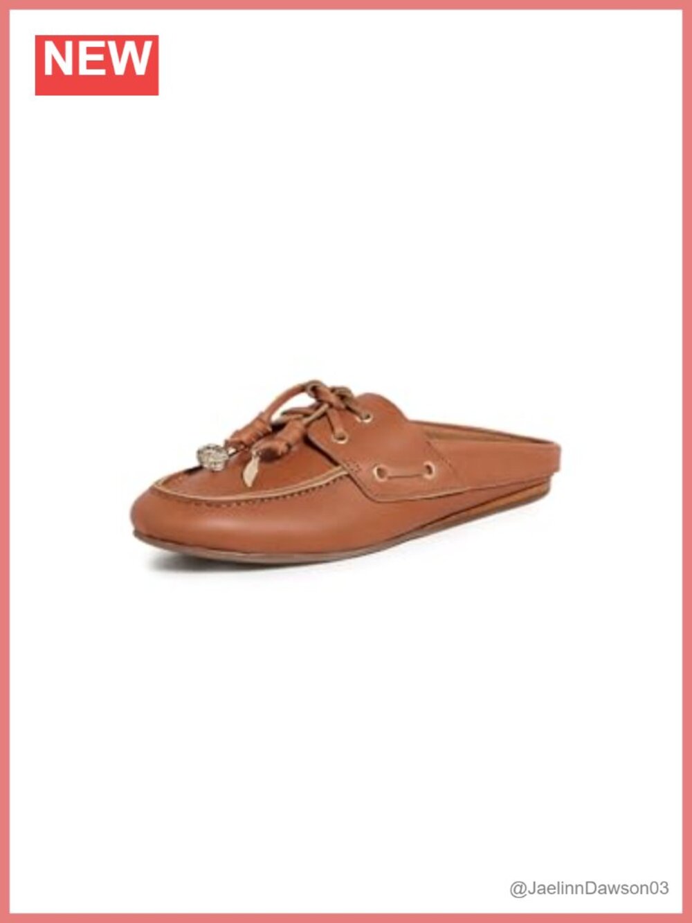Calfskin Leather Women's Flat Mule Shoes